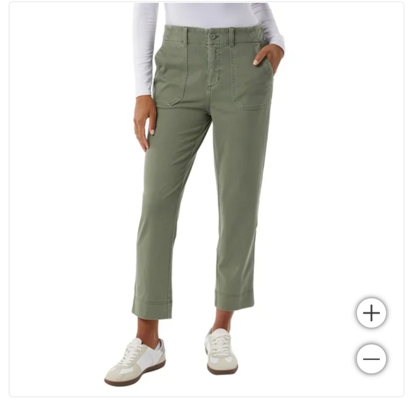 NWT 32 Degrees Women's Twill Ankle Pant Green L XL - Picture 1 of 7